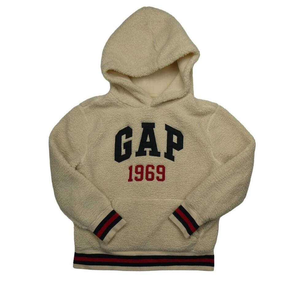 boy's GAP soft sherpa fleece hoodie, medium